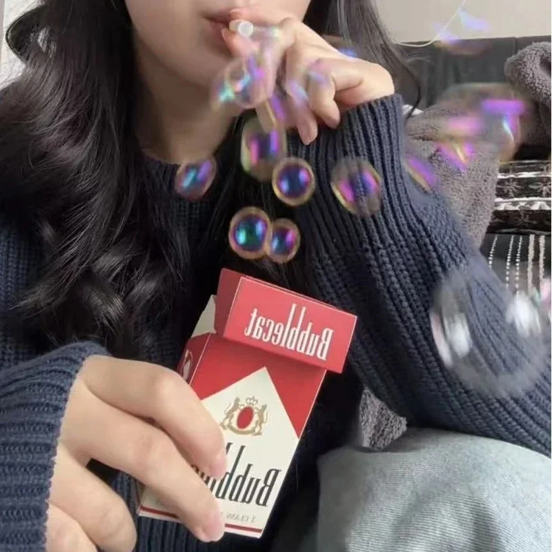 Bubble Machine Outdoor - Caja de cigarrillos de juguete divertida