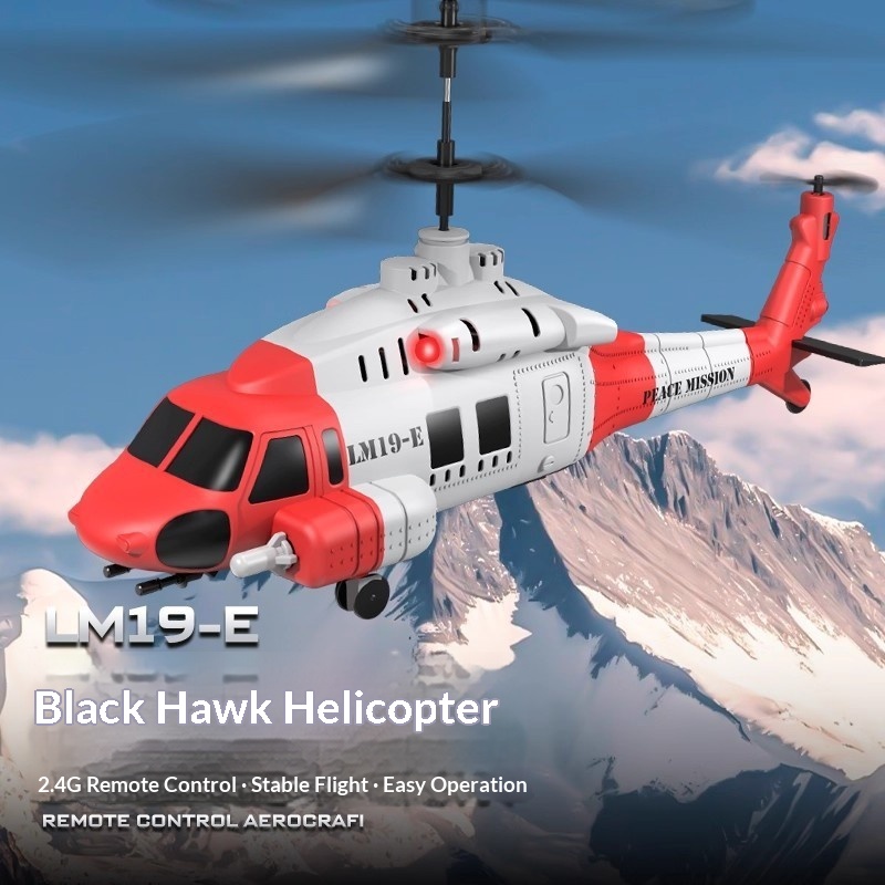 Kids Toys Channel - Helicóptero RC LM19-E Black Hawk, Control