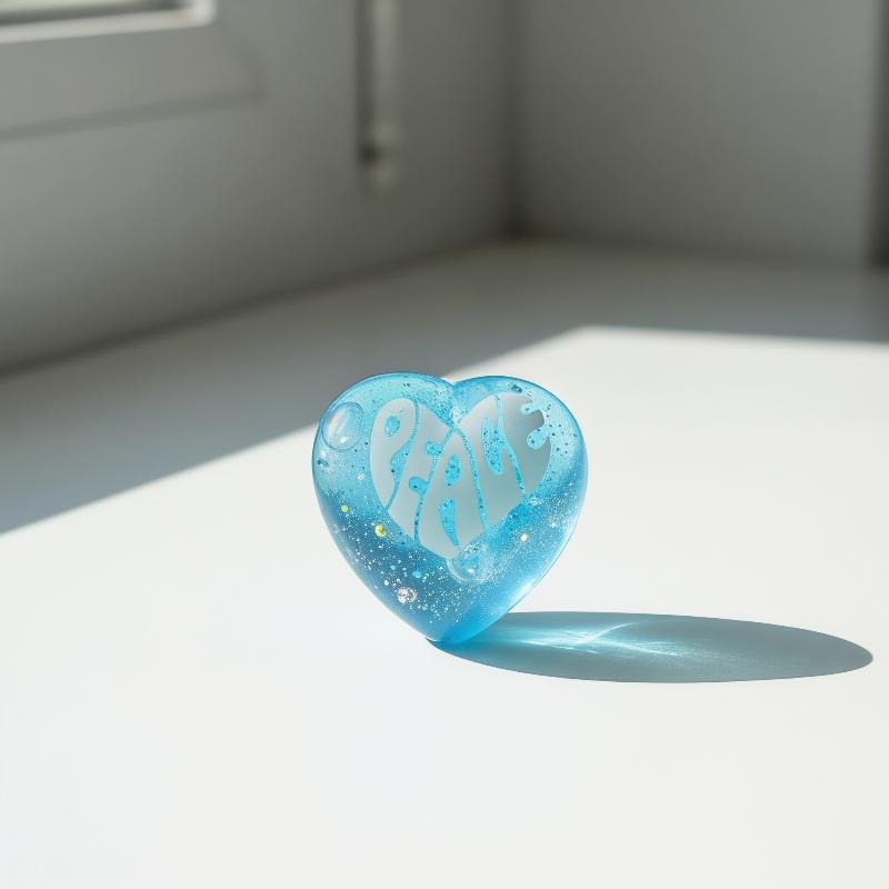 Kids Toys Quotes - Juguete Antiestrés de Corazón con Purpurina