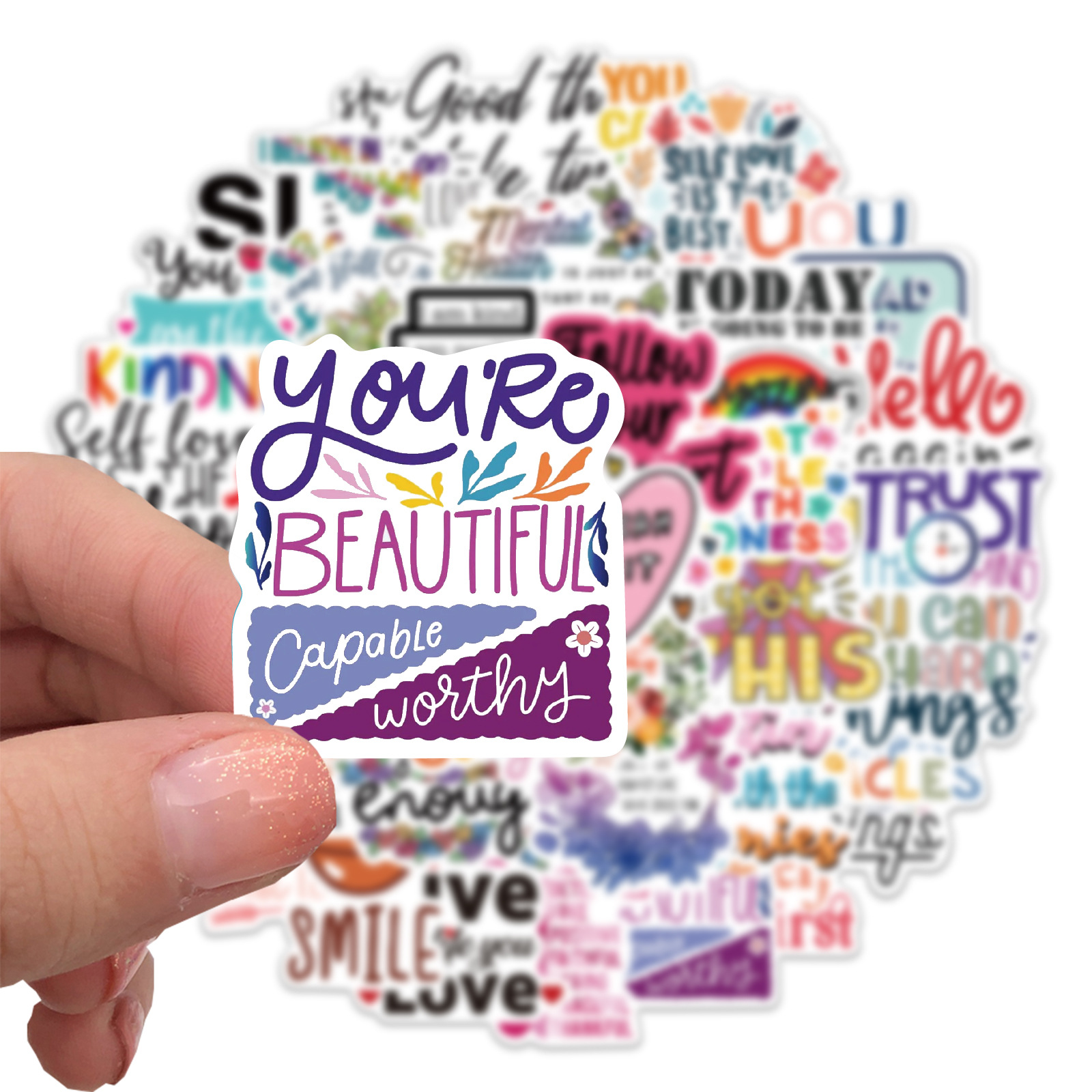 Kids Toys Quotes - Pegatinas inspiradoras con frases motivacionales, calcomanías