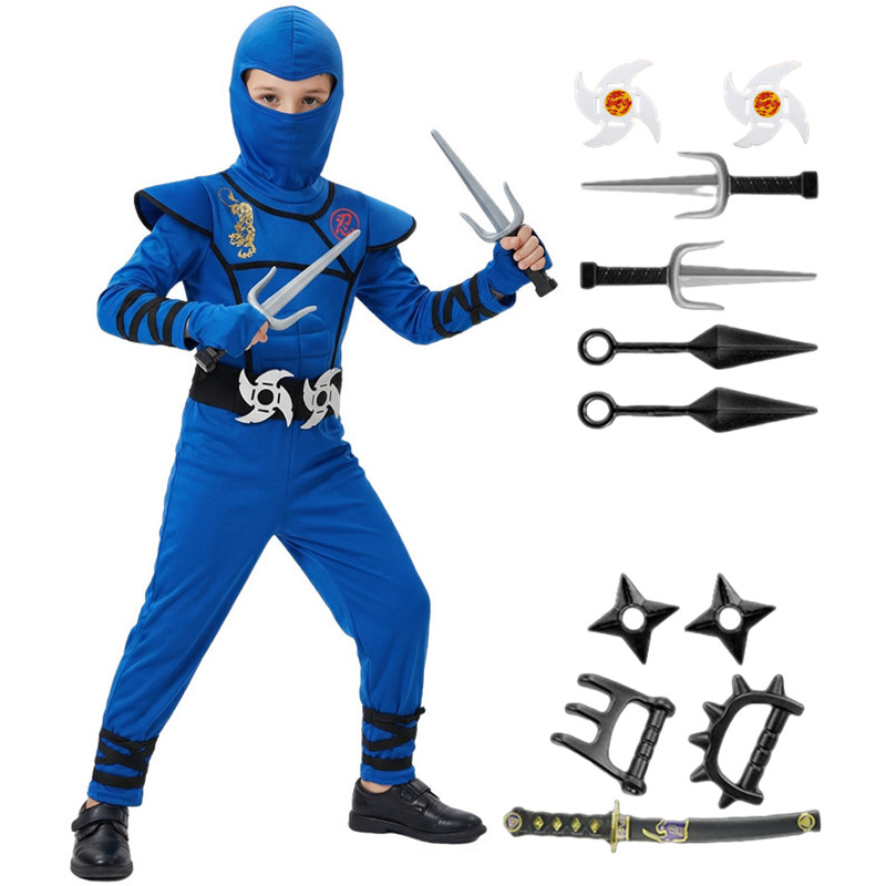 Disfraz de Ninja negro y azul  - Kids Toys Japan reseña y precio