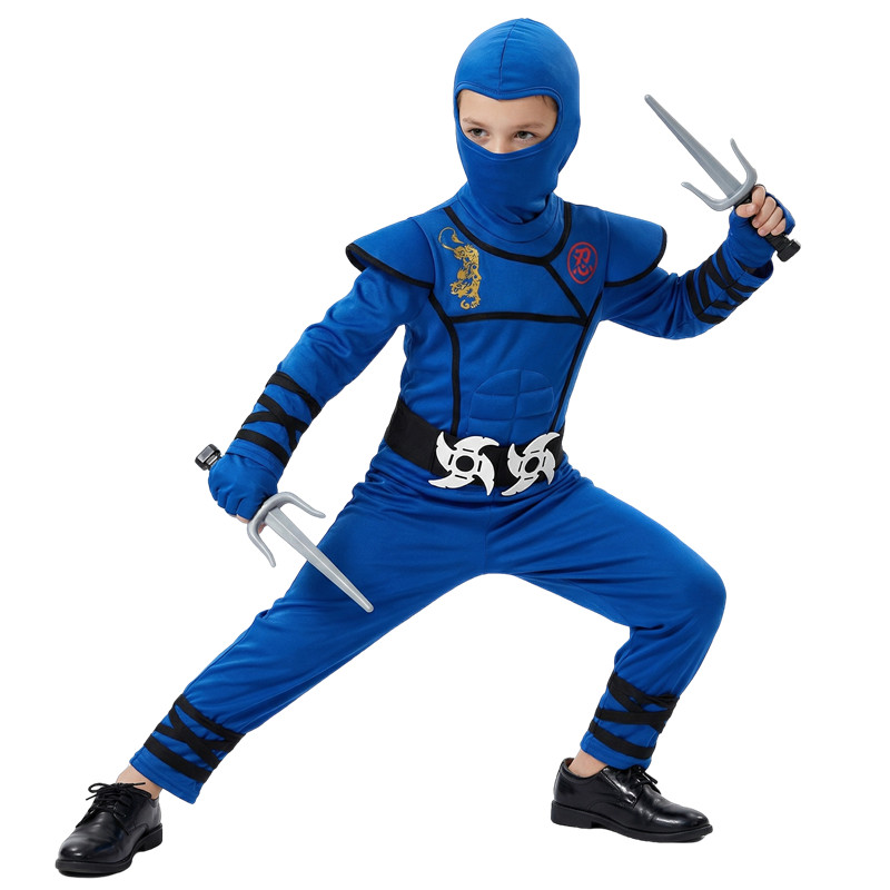 Disfraz de Ninja negro y azul  - Kids Toys Japan reseña y precio
