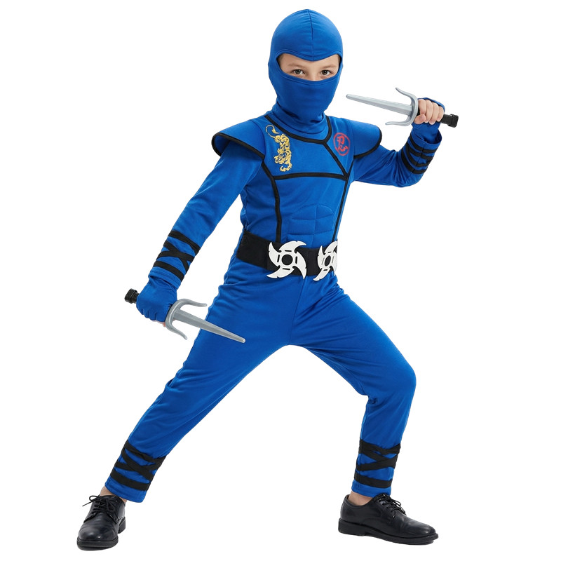Disfraz de Ninja negro y azul  - Kids Toys Japan reseña y precio