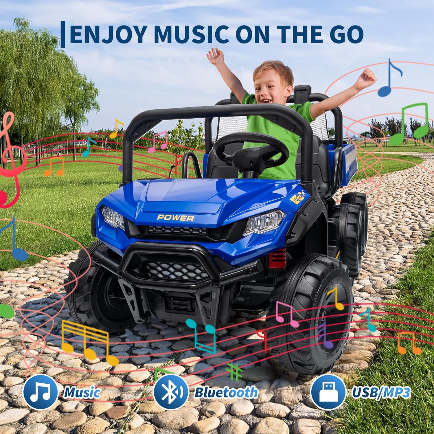 Camión volquete eléctrico de 2 - Kids Toys Vehicle reseña y precio