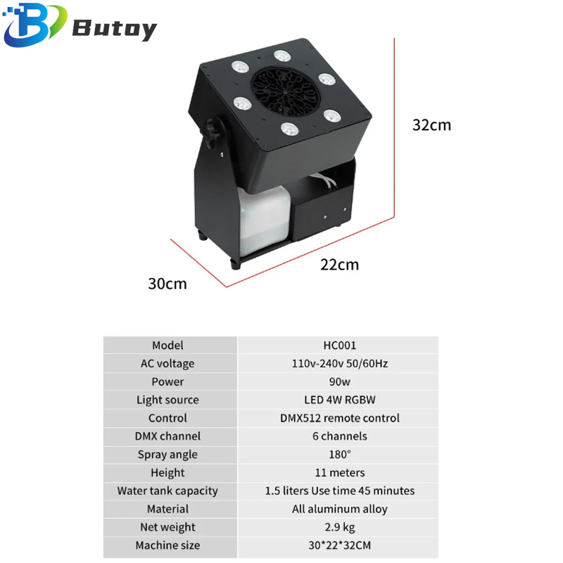 Máquina de burbujas LED RGBW 4 - Bubble Machine Outdoor reseña y precio