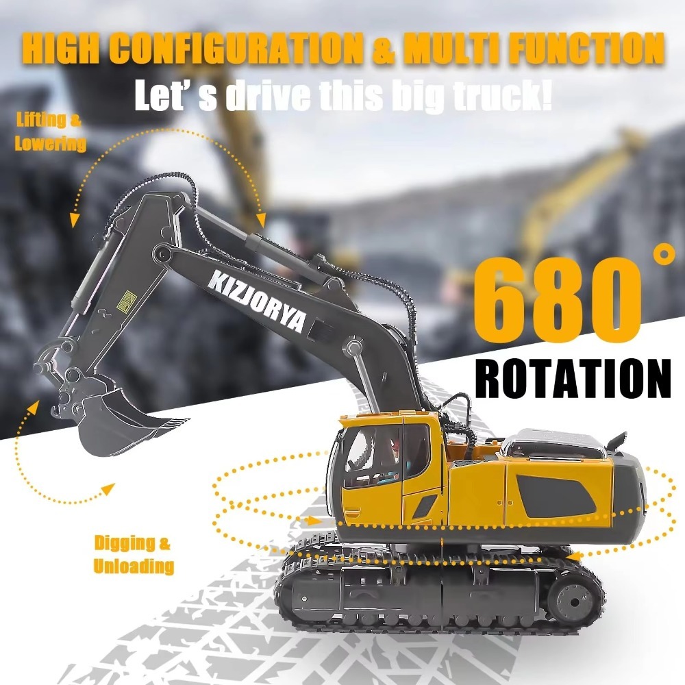 Excavadora con Control Remoto  - Kids Toys Channel reseña y precio