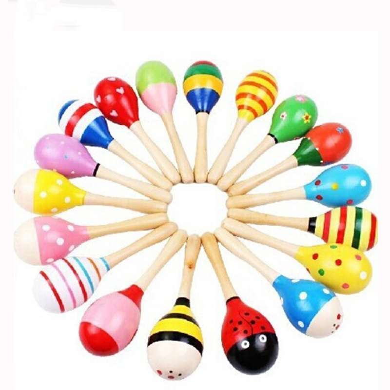 Sonajeros pequeños de madera c - Kids Toys New Born reseña y precio