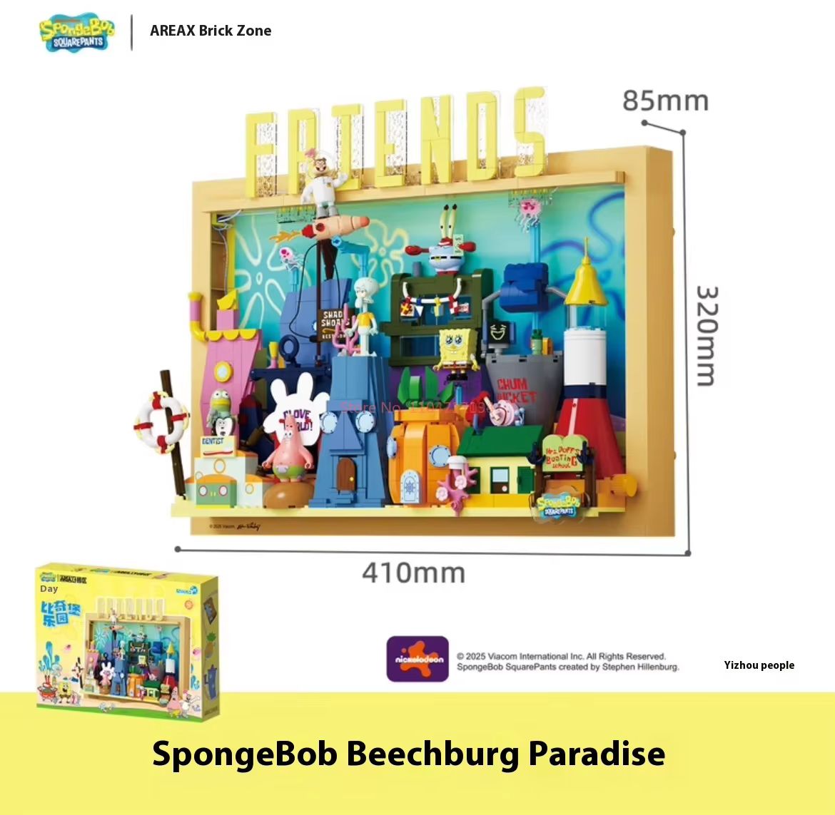 Oficial Area-X Bob Esponja Squ - Kids Toys Blocks reseña y precio