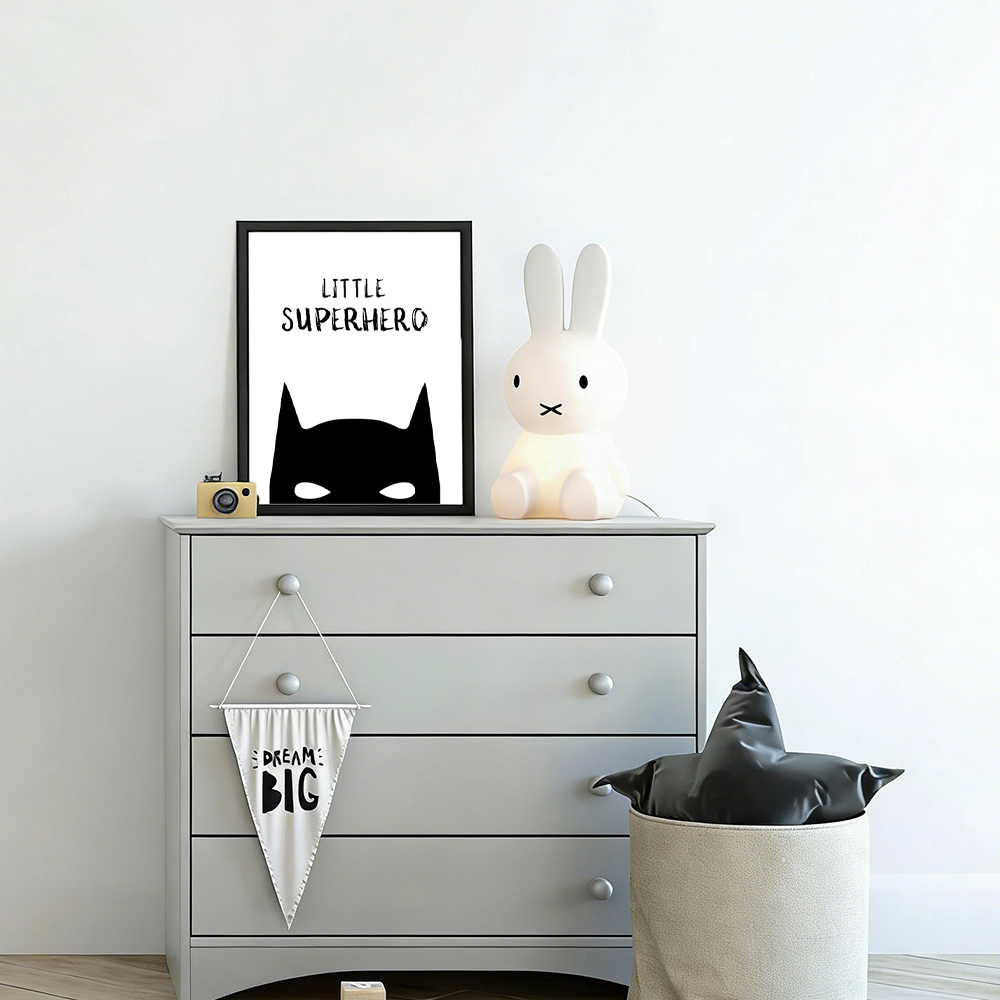 Póster minimalista de superhér - Kids Toys Quotes reseña y precio