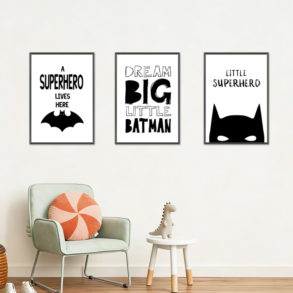 Póster minimalista de superhér - Kids Toys Quotes reseña y precio